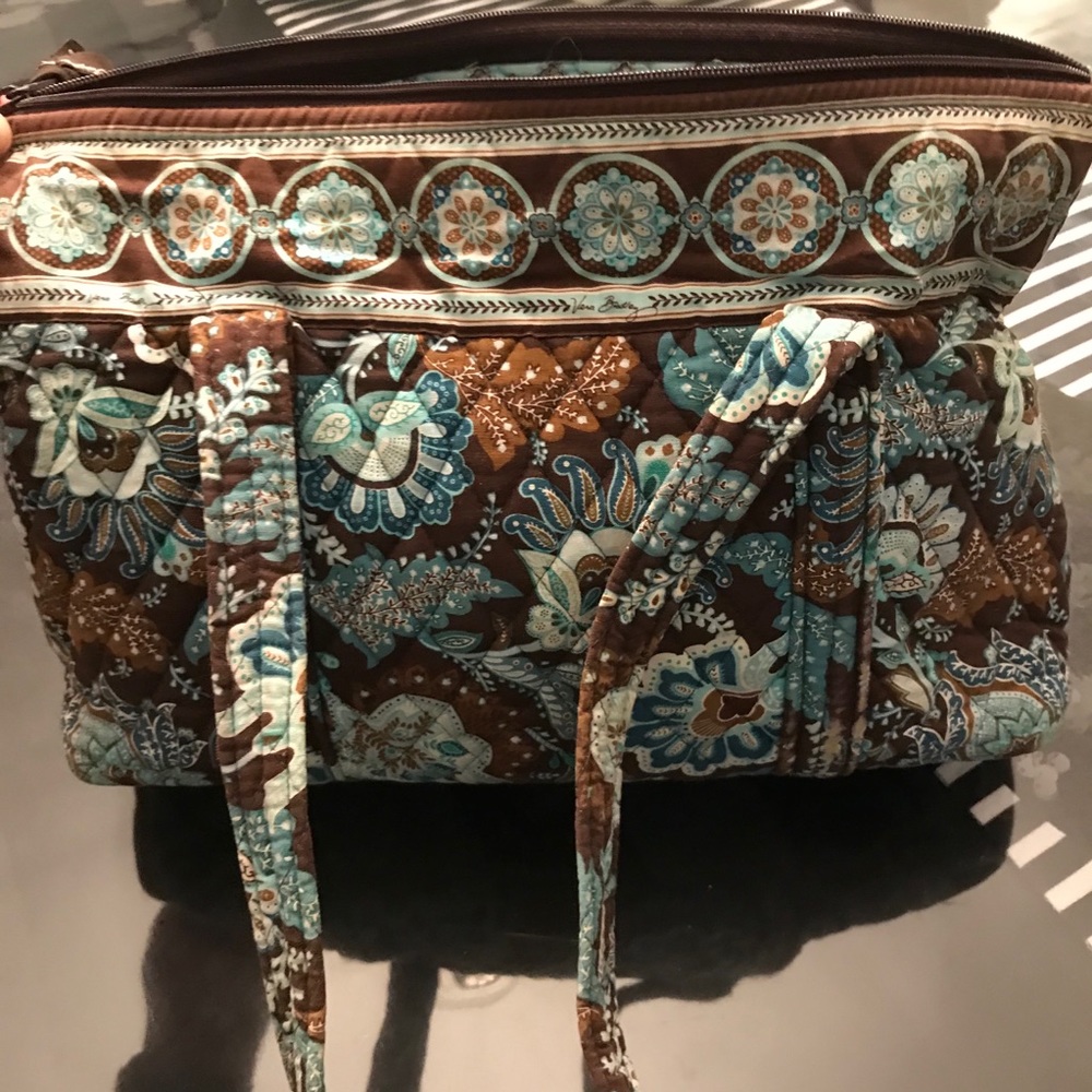 Vera Bradley Java blue shoulder bag - Picture 2 of 12